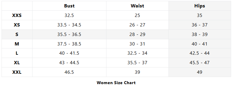 women size